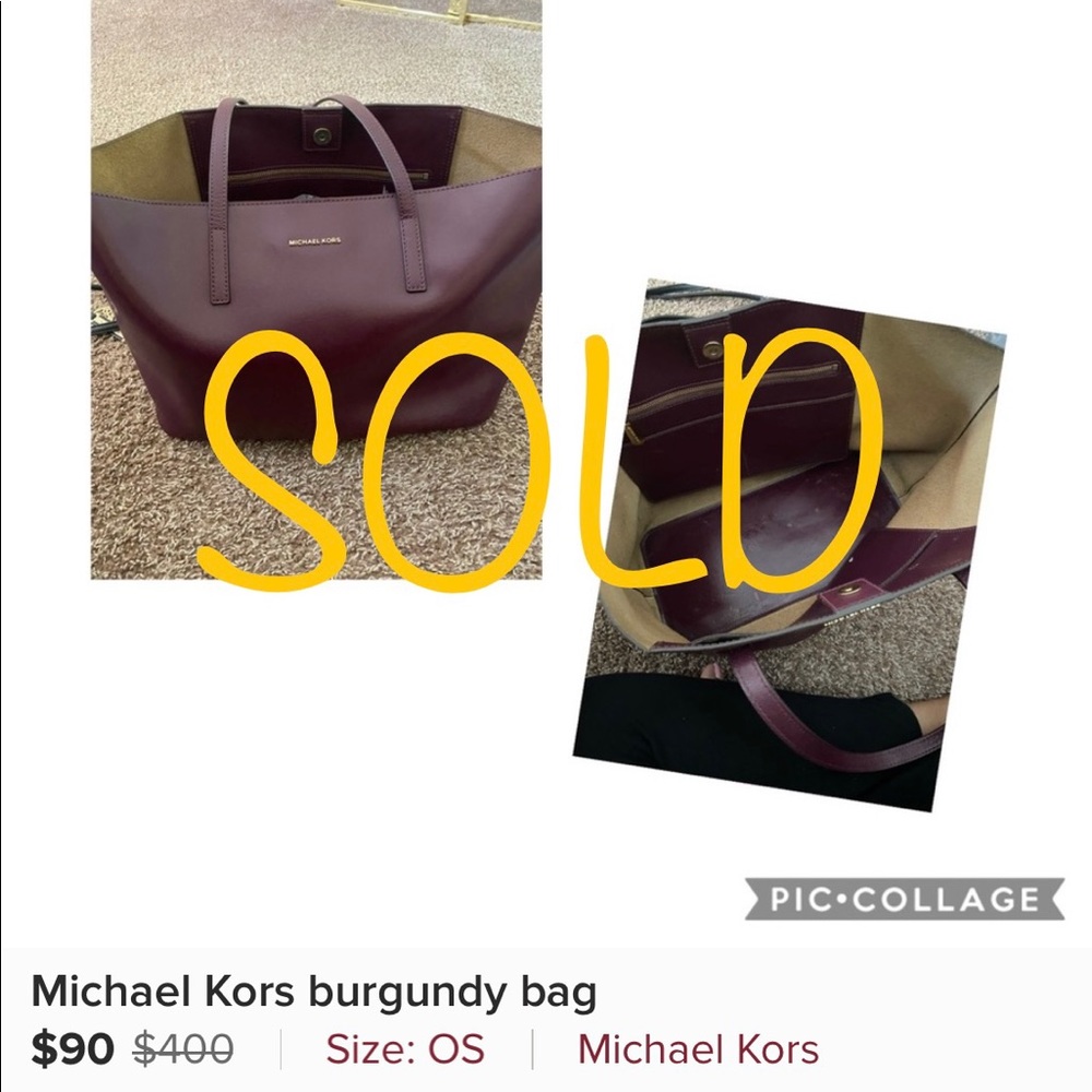 Michael Kors burgundy bag